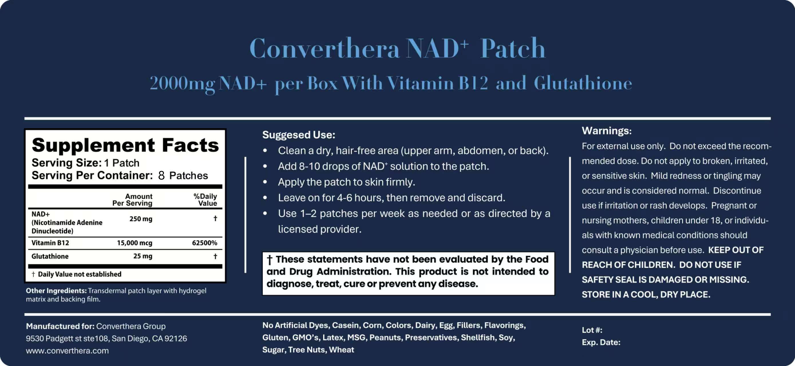 Converthera Nad Plus Patch